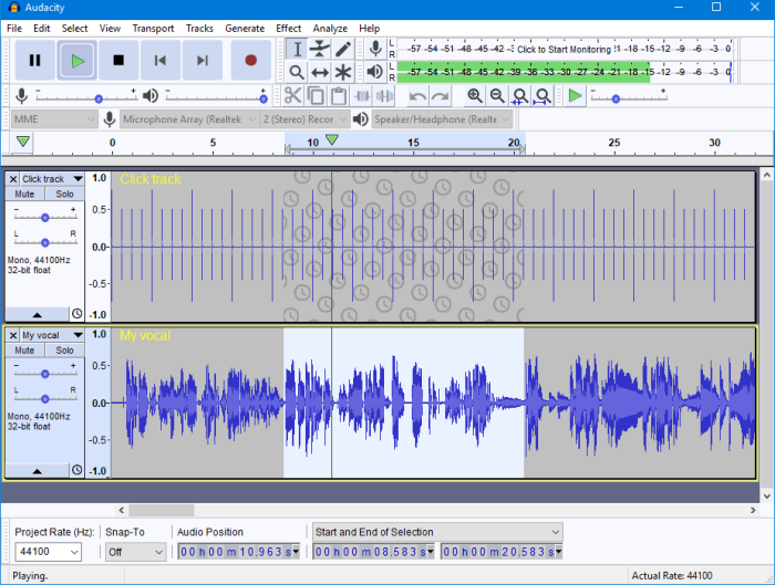 Audacity 2.2.0