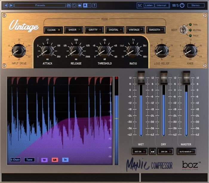 Boz Digital Labs Manic Compressor Vintage