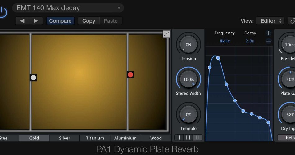 Physical Audio PA1 Dynamic Plate Reverb