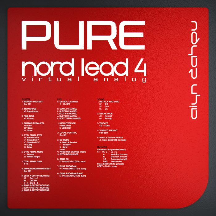 Aiyn Zahev PURE Nord Lead 4 Patches