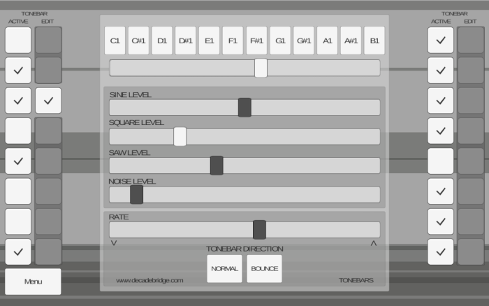 Decade Bridge Tonebars