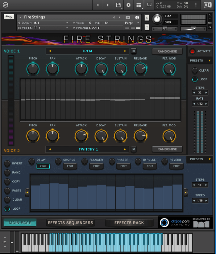 Fire Strings GUI Main