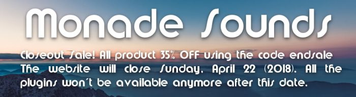 Monade Sounds Closing Sale