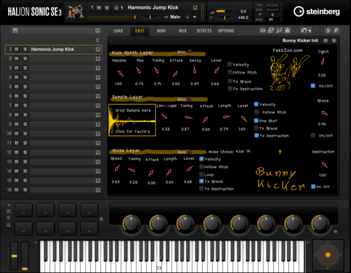 TekkZoo Instruments Bunny Kicker