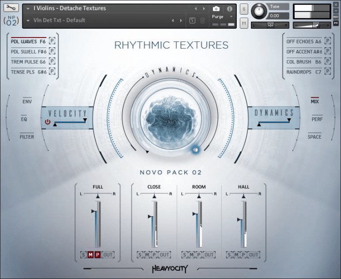 Heavyocity NOVO Pack 2 Rhythmic Textures GUI