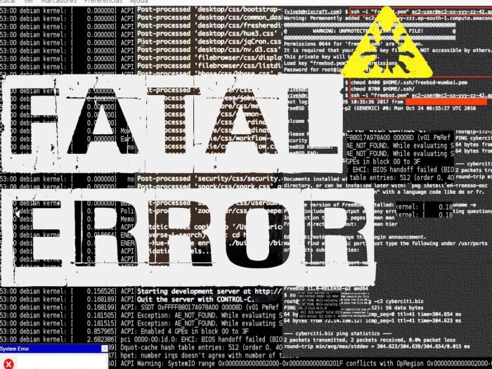 Outsider Sound Design Fatal Error