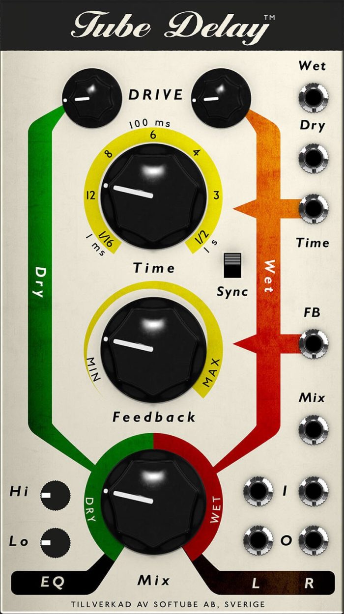 Softube Tube Delay module for Modular