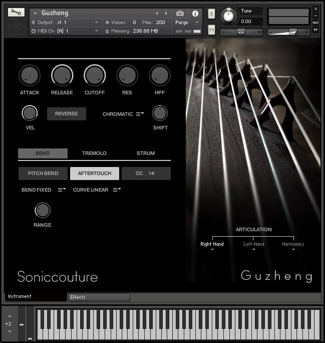 Soniccouture releases GuZheng v2 Chinese zither for Kontakt