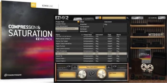 Toontrack Compression & Saturation EZmix Pack