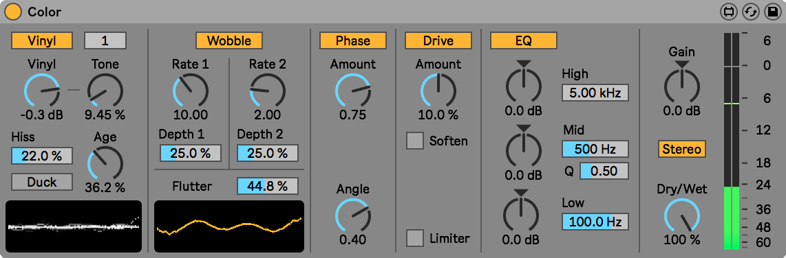 Max for live. Color Ableton.