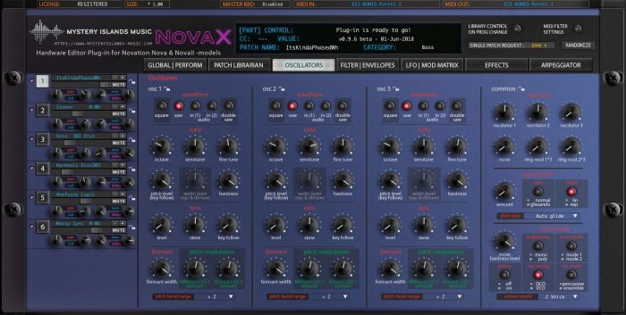 Mystery Islands Novation NovaX