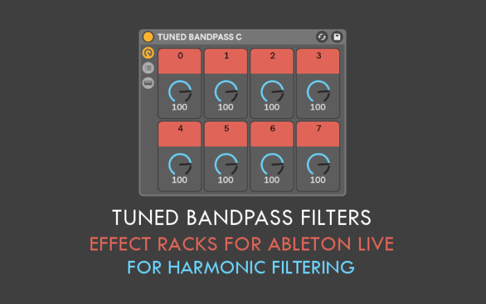 Sound Author Tuned Bandpass Filters for Ableton Live