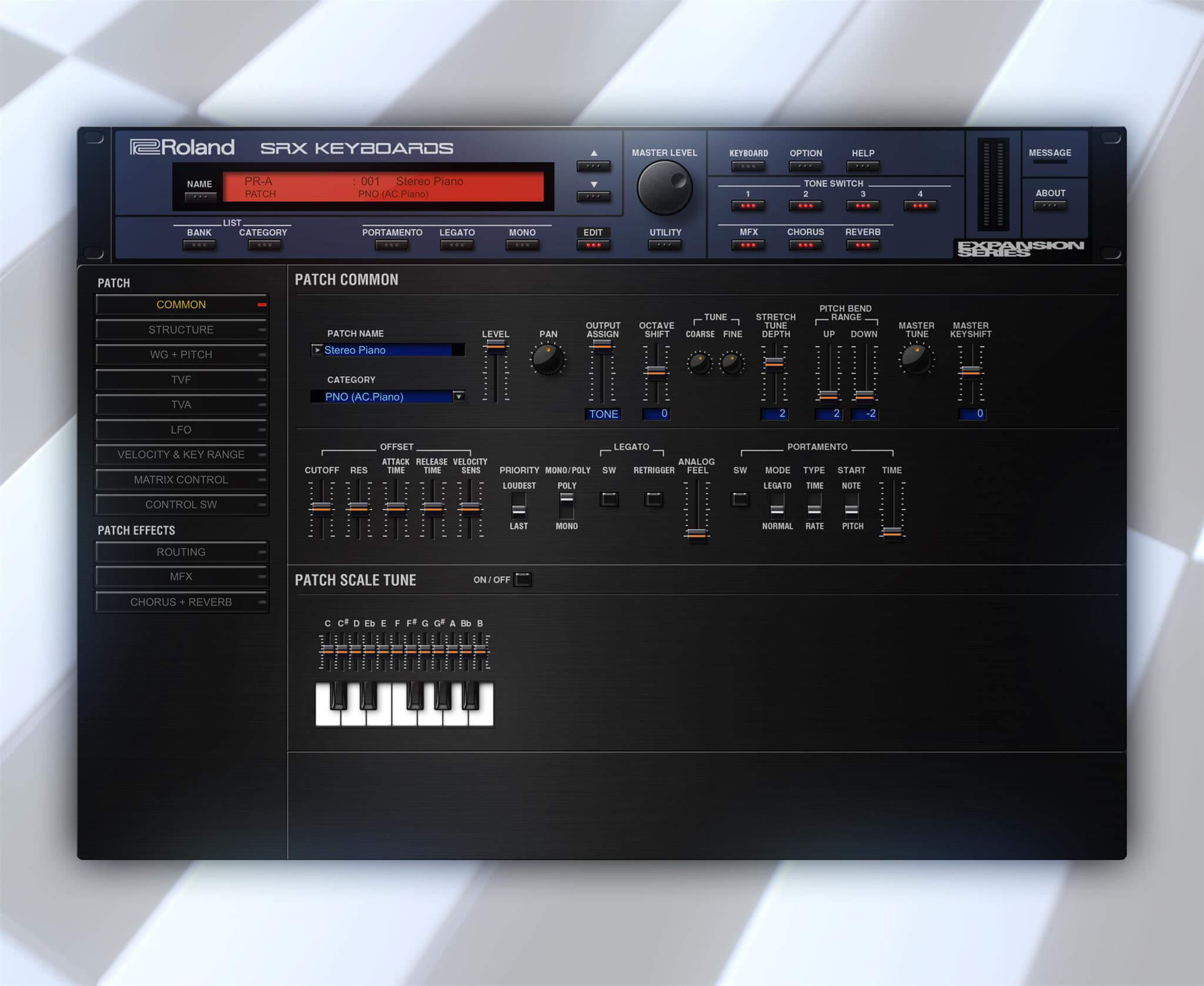 Roland announces SRX KEYBOARDS software synthesizer for Roland Cloud