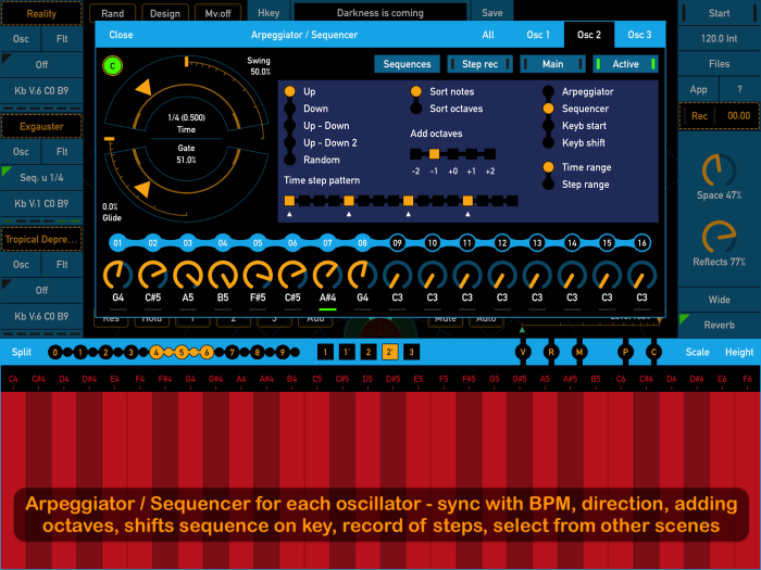 SynthScaper 1.5 arp sequencer