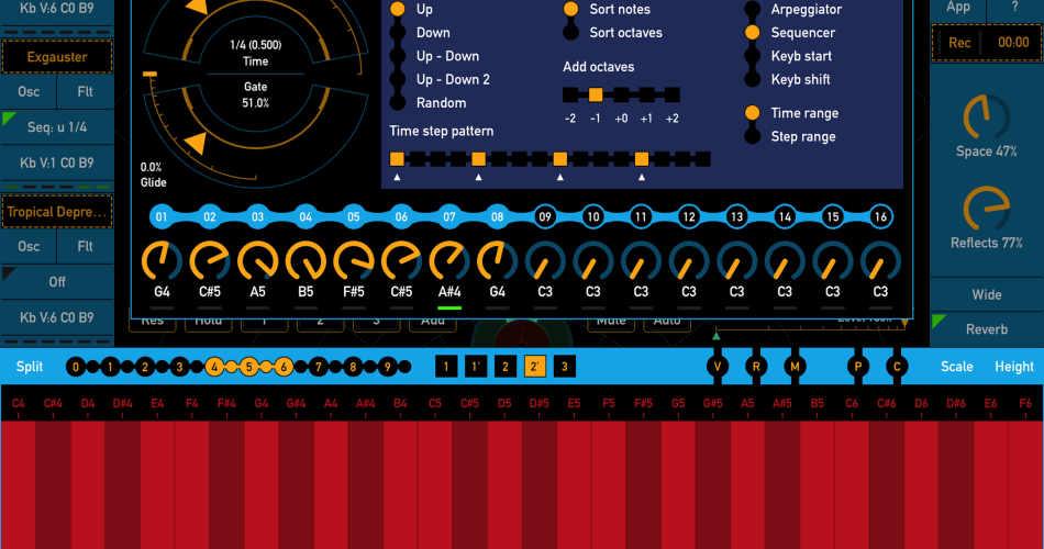 SynthScaper 1.5 arp sequencer
