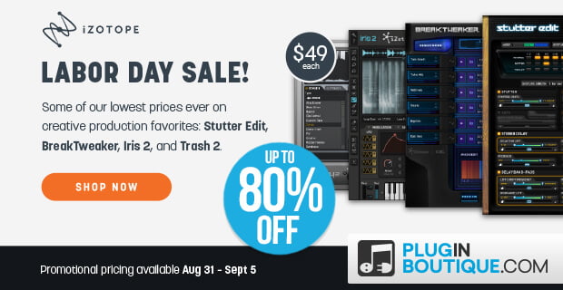 iZotope Labor Day Sale