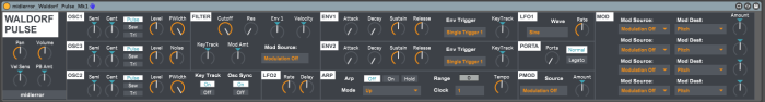 midierror Waldorf Pulse MkI Editor
