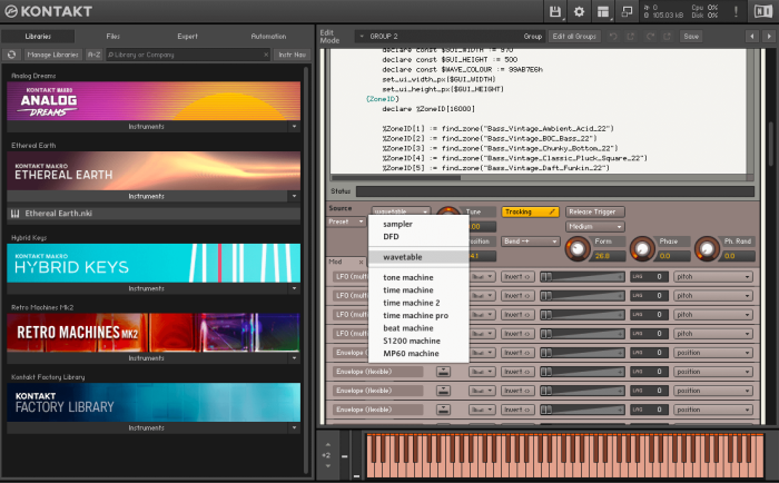 NI Kontakt Wavetable Module