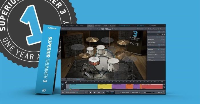 Toontrack Superior Drummer 3 anniversary sale