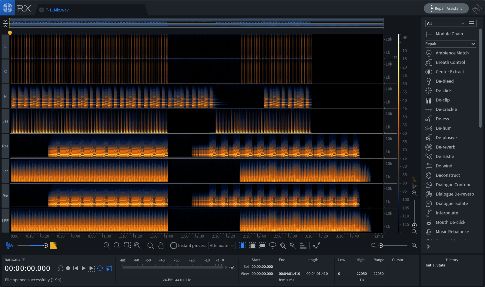 Advanced audio editor