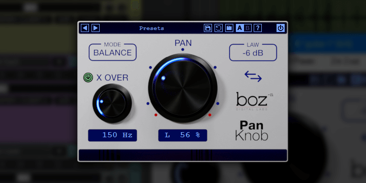 Pan Knob smart panning plugin by Boz Digital Labs on sale for  USD