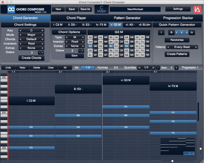 Intuitive Audio Chord Composer