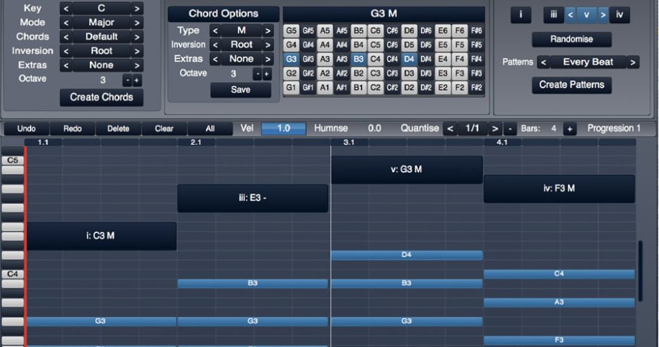 Intuitive Audio Chord Composer