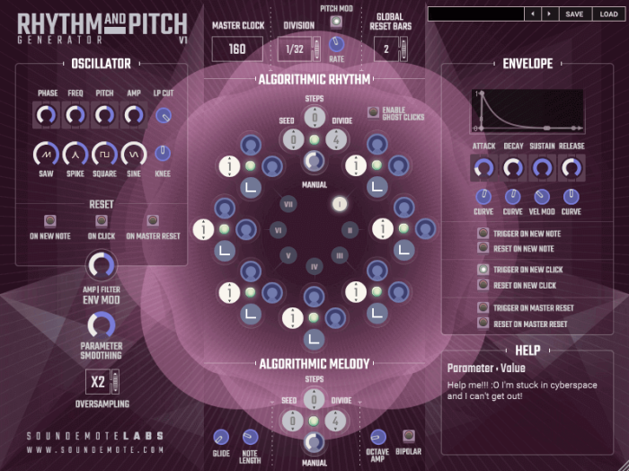 Soundemote Rhythm and Pitch Generator