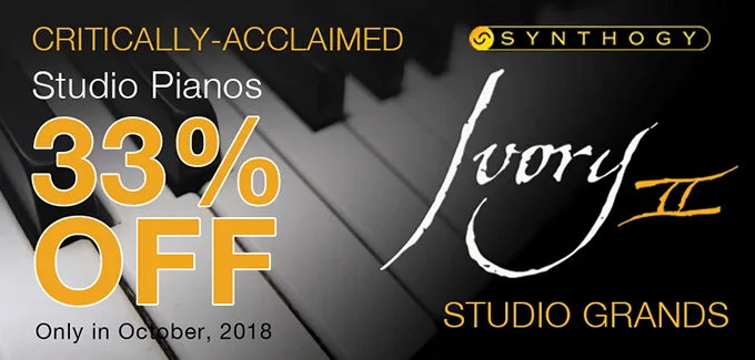 Synthogy 33 off Studio Pianos