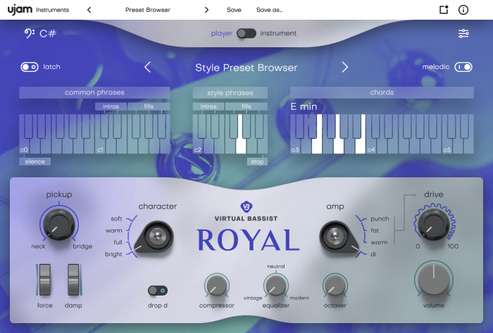 UJAM Virtual Bassist Royal