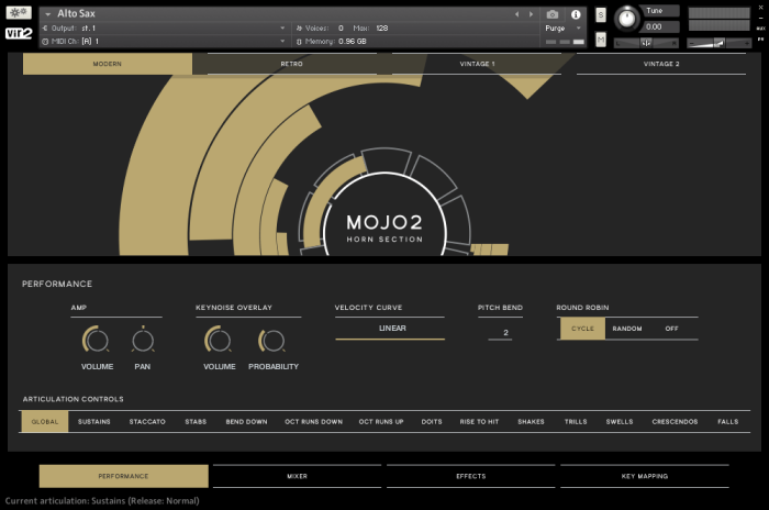 Vir2 MOJO2 GUI Performance