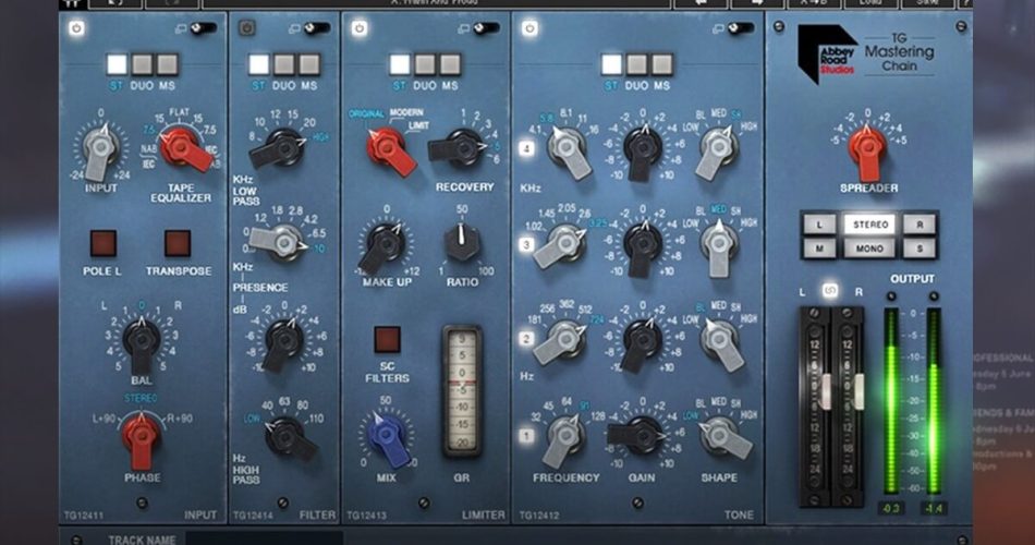 Waves Abbey Road TG Mastering Chain feat
