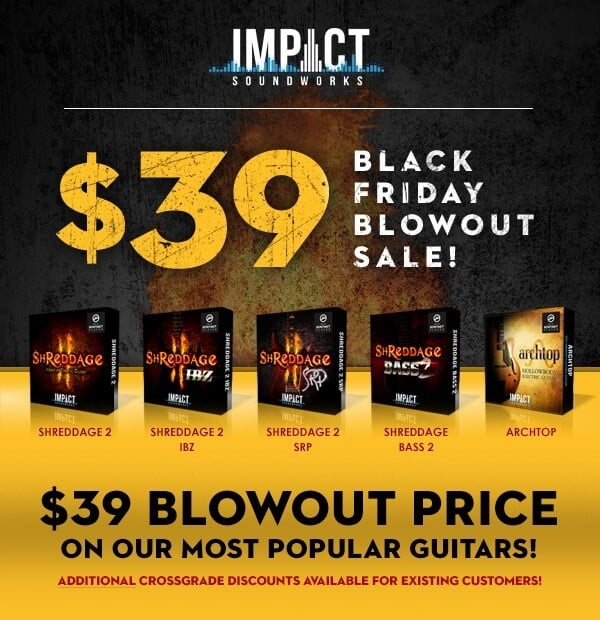 Black Friday Blowout 39 On Impact Soundworks Most Popular Guitars