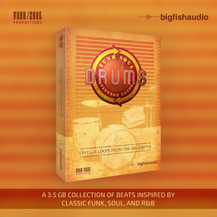 Big Fish Audio Funk Soul Vintage Drum Loops