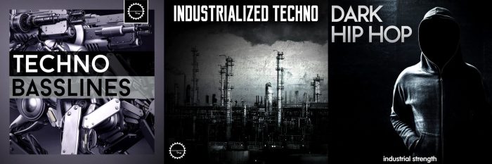 Industrial Strength Samples Industrialized Techno, Techno Basslines, Dark Hip Hop