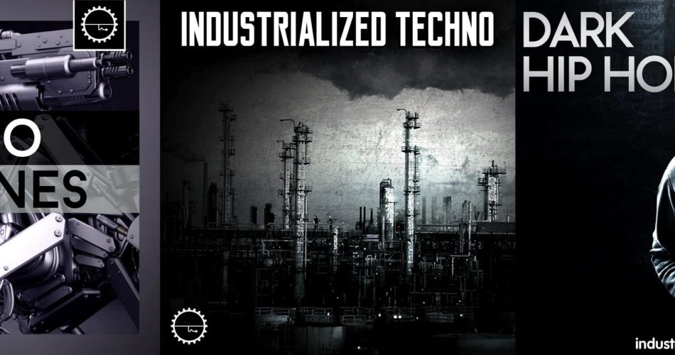 Industrial Strength Samples Industrialized Techno, Techno Basslines, Dark Hip Hop