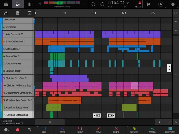 NanoStudio 2 Song Editor