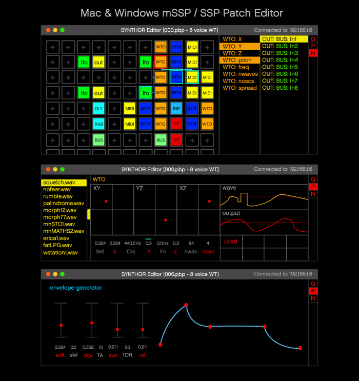 Percussa mSSP Patch Editor