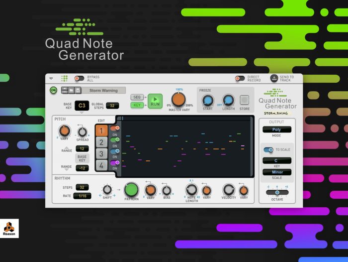 Propellerhead Quad Note Generator