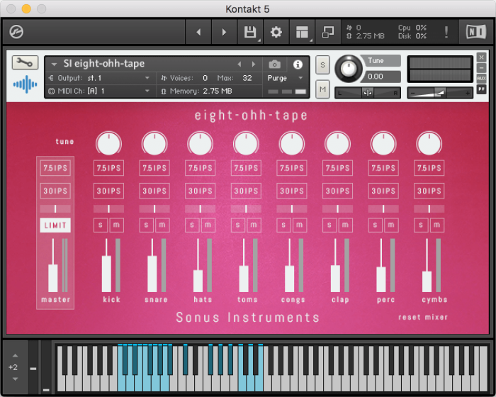 Sonus Instruments Eight Ohh Tape 808