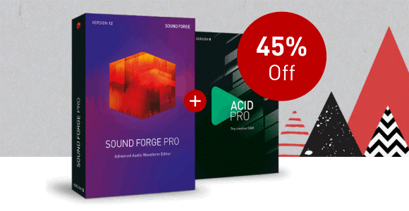 Save 45% off Sound Forge Pro 12 and ACID Pro 8