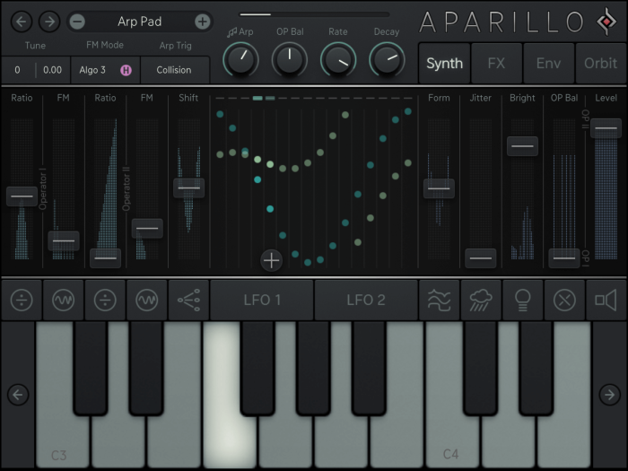 Sugar Bytes releases Aparillo FM synthesizer for iPad