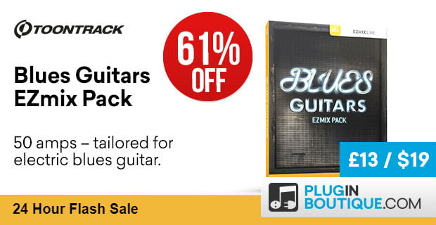 Toontrack Blues Guitars EZmix Pack 60 off
