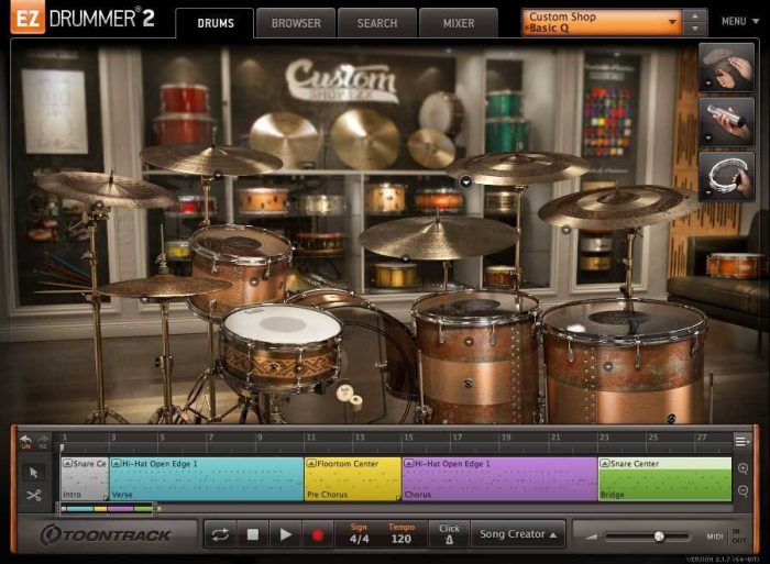 Toontrack Custom Shop EZX GUI