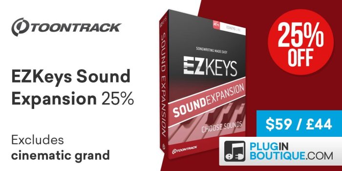 Toontrack EZkeys Sound Expansion sale