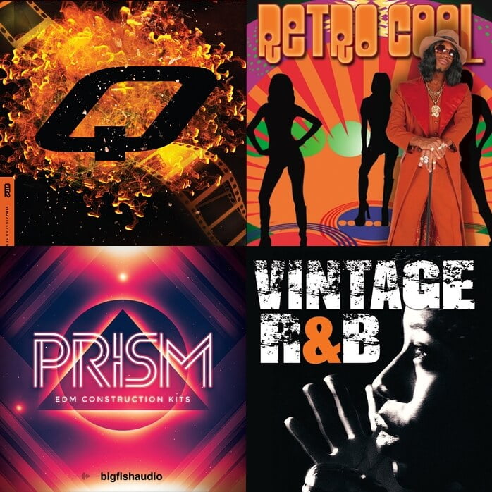 Big Fish Audio Q, Retro Cool, Prism and Vintage R&B