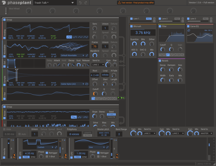 Kilohearts Phase Plant interface