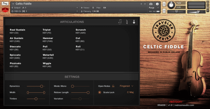 Red Room Audio Celtic Fiddle
