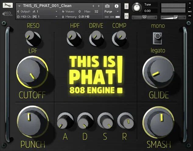 FREE: This Is Phat! 808 Engine for Kontakt by Red Sounds