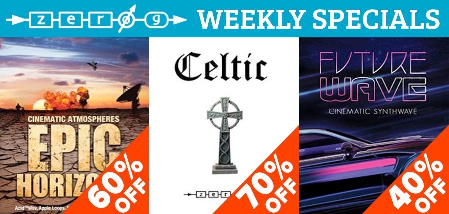 Zero G Weekly Deals Epic Horizon, Celtic & Future Wave